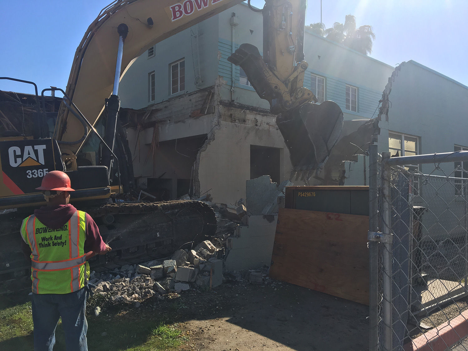 Old fire station demolition